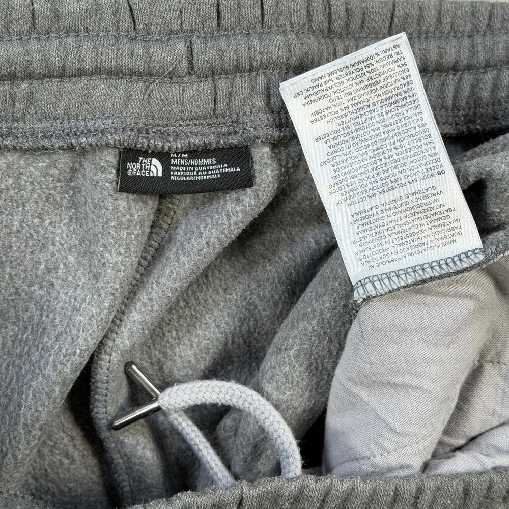 The North Face Sweatpants Mens Medium Grey Fleece Drawstring Pocket Jogger Gym